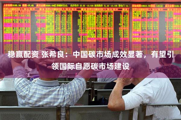 稳赢配资 张希良：中国碳市场成效显著，有望引领国际自愿碳市场建设