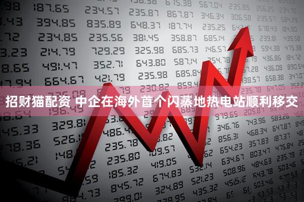 招财猫配资 中企在海外首个闪蒸地热电站顺利移交
