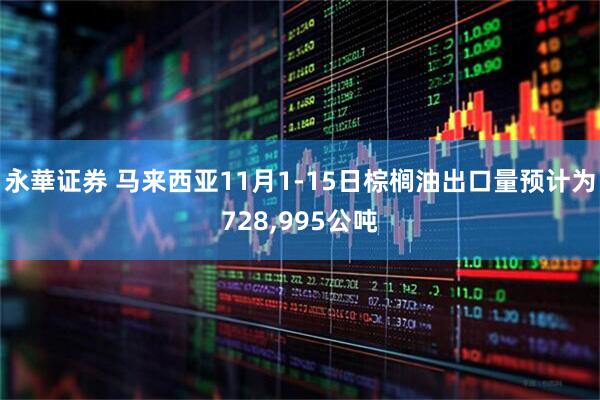 永華证券 马来西亚11月1-15日棕榈油出口量预计为728,995公吨